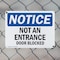 Signmission Not An Entrance Door Blocked OSHA Notice Sign, Plastic, 10in W x 7in L, 2PK OS-2PACK-NS-P-710-L-15144 - alternate 8